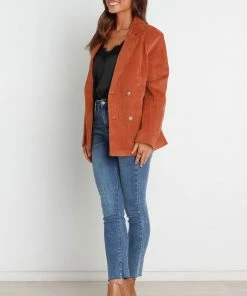 PUP4 Claudia Blazer - Brown Clothing