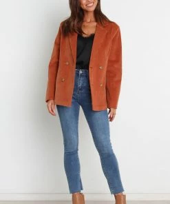 PUP4 Claudia Blazer - Brown Clothing