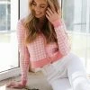 PUP15 Darlington Cardigan - Pink Clothing