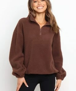 PUP42 Earby Sweater - Chocolate Brown Clothing