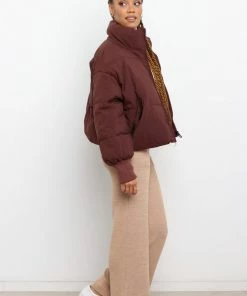 PUP4 Edric Puffer Jacket - Chocolate Brown