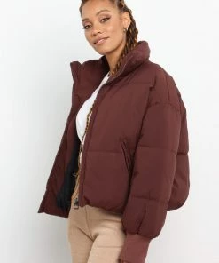 PUP4 Edric Puffer Jacket - Chocolate Brown