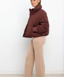 PUP4 Edric Puffer Jacket - Chocolate Brown