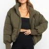 PUP4 Edric Puffer Jacket - Olive Clothing