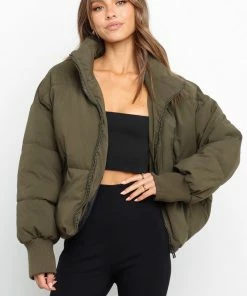 PUP4 Edric Puffer Jacket - Olive Clothing