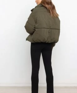 PUP4 Edric Puffer Jacket - Olive Clothing