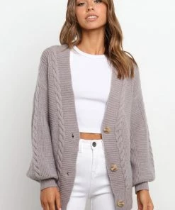 PUP4 Clothing Flounce Cardigan - Grey