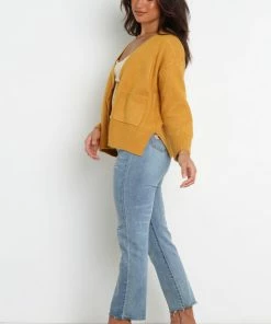 PUP4 Giuliana Cardigan - Mustard Clothing