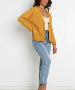 PUP4 Giuliana Cardigan - Mustard Clothing