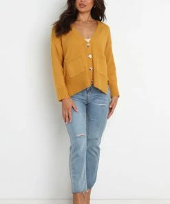 PUP4 Giuliana Cardigan - Mustard Clothing