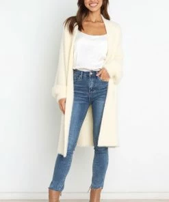 PUP4 Henry Cardigan - Cream