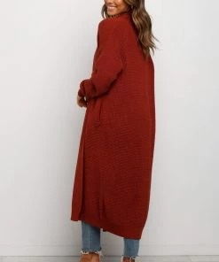 PUP3 Lagos Cardigan - Rust Clothing