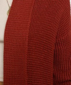 PUP3 Lagos Cardigan - Rust Clothing