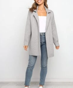 PUP17 Lenore Coatigan - Grey