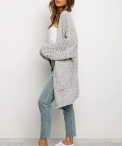 PUP49 Leyonie Cardigan - Grey Clothing