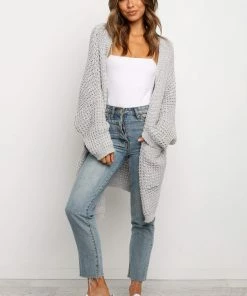 PUP49 Leyonie Cardigan - Grey Clothing
