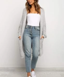 PUP49 Leyonie Cardigan - Grey Clothing