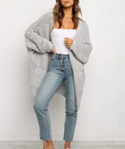 PUP49 Leyonie Cardigan - Grey Clothing