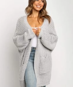 PUP49 Leyonie Cardigan - Grey Clothing