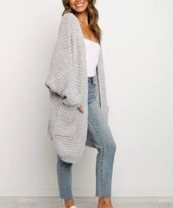 PUP49 Leyonie Cardigan - Grey Clothing