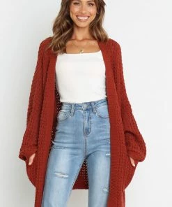 PUP49 Leyonie Cardigan - Rust Clothing