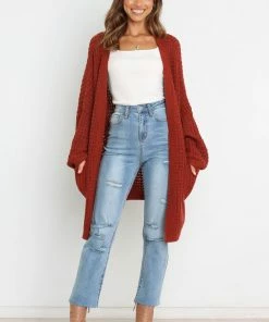 PUP49 Leyonie Cardigan - Rust Clothing