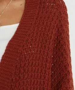 PUP49 Leyonie Cardigan - Rust Clothing