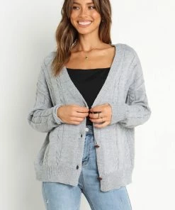 PUP4 Lily Cardigan - Grey Clothing