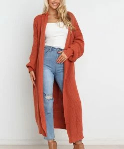 PUP4 Clothing Lorrie Cardigan - Rust