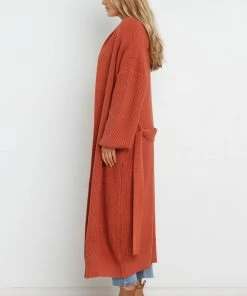 PUP4 Clothing Lorrie Cardigan - Rust