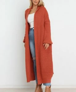 PUP4 Clothing Lorrie Cardigan - Rust
