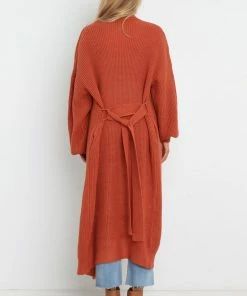 PUP4 Clothing Lorrie Cardigan - Rust