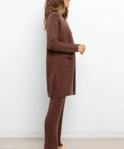 PUP4 Mickey Cardigan - Chocolate Brown