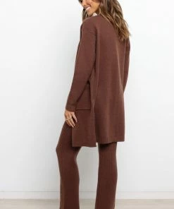 PUP4 Mickey Cardigan - Chocolate Brown