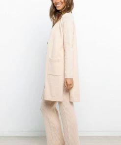 PUP4 Mickey Cardigan - Light Beige Clothing