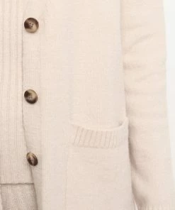 PUP4 Mickey Cardigan - Light Beige Clothing