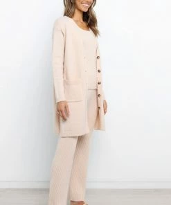 PUP4 Mickey Cardigan - Light Beige Clothing