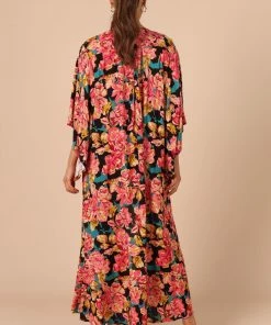 PUP49 Mishka Kimono - Teal Floral Bump Friendly