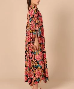 PUP49 Mishka Kimono - Teal Floral Bump Friendly