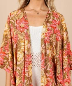 PUP49 Bump Friendly Pissaro Kimono - Floral