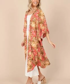 PUP49 Bump Friendly Pissaro Kimono - Floral