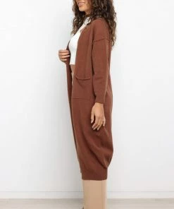 PUP3 Clothing Singrid Cardigan - Chocolate Brown