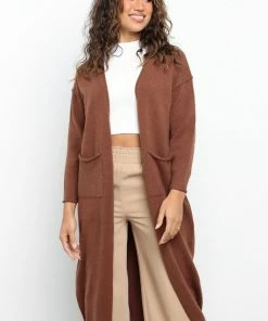PUP3 Clothing Singrid Cardigan - Chocolate Brown