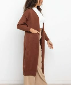 PUP3 Clothing Singrid Cardigan - Chocolate Brown