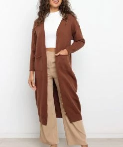 PUP3 Clothing Singrid Cardigan - Chocolate Brown