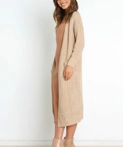 PUP30 Stace Cardigan - Camel Clothing