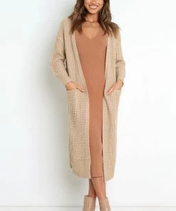 PUP30 Stace Cardigan - Camel Clothing