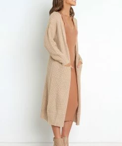 PUP30 Stace Cardigan - Camel Clothing