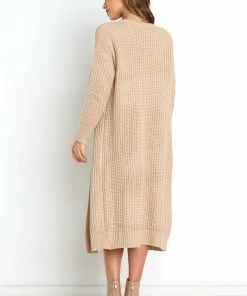 PUP30 Stace Cardigan - Camel Clothing