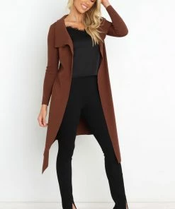 PUP30 Tracey Cardigan - Chocolate Clothing